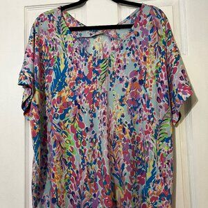 Oversized Multicolor Small Top